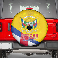 Central African Republic Independence Day Spare Tire Cover Coat Of Arms Proteas