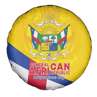Central African Republic Independence Day Spare Tire Cover Coat Of Arms Proteas