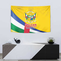 Central African Republic Independence Day Tapestry Coat Of Arms Proteas