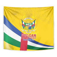 Central African Republic Independence Day Tapestry Coat Of Arms Proteas