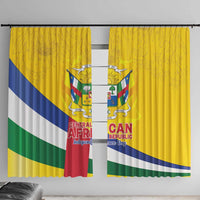 Central African Republic Independence Day Window Curtain Coat Of Arms Proteas