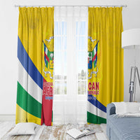 Central African Republic Independence Day Window Curtain Coat Of Arms Proteas