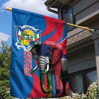 Personalised Central African Republic Garden Flag Elephant Coat Of Arms