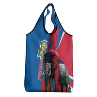 Personalised Central African Republic Grocery Bag Elephant Coat Of Arms