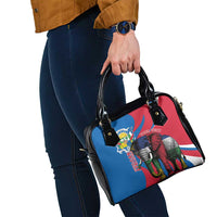 Personalised Central African Republic Shoulder Handbag Elephant Coat Of Arms