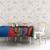 Personalised Central African Republic Tablecloth Elephant Coat Of Arms