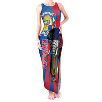 Personalised Central African Republic Tank Maxi Dress Elephant Coat Of Arms