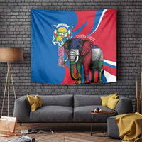 Personalised Central African Republic Tapestry Elephant Coat Of Arms