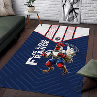 France Rugby Custom Area Rug Allez Les Bleus - Sporty Style