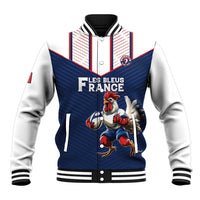 France Rugby Custom Baseball Jacket Allez Les Bleus - Sporty Style