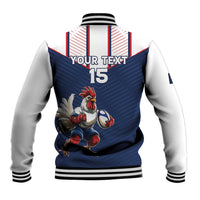 France Rugby Custom Baseball Jacket Allez Les Bleus - Sporty Style