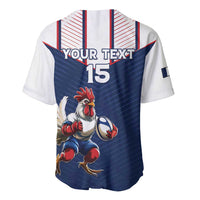 France Rugby Custom Baseball Jersey Allez Les Bleus - Sporty Style