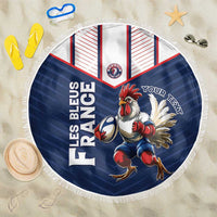 France Rugby Custom Beach Blanket Allez Les Bleus - Sporty Style