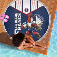 France Rugby Custom Beach Blanket Allez Les Bleus - Sporty Style