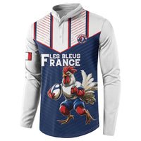 France Rugby Custom Button Sweatshirt Allez Les Bleus - Sporty Style