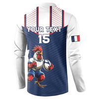 France Rugby Custom Button Sweatshirt Allez Les Bleus - Sporty Style