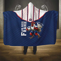 France Rugby Custom Hooded Blanket Allez Les Bleus - Sporty Style
