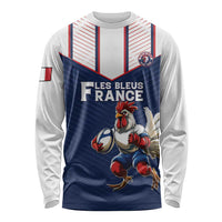 France Rugby Custom Long Sleeve Shirt Allez Les Bleus - Sporty Style