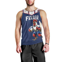 France Rugby Custom Men Tank Top Allez Les Bleus - Sporty Style