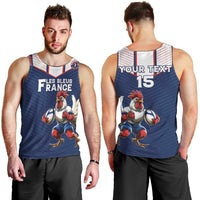 France Rugby Custom Men Tank Top Allez Les Bleus - Sporty Style