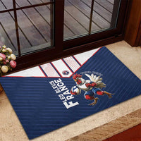France Rugby Custom Rubber Doormat Allez Les Bleus - Sporty Style