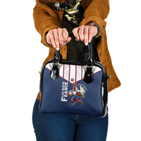 France Rugby Custom Shoulder Handbag Allez Les Bleus - Sporty Style