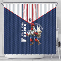France Rugby Custom Shower Curtain Allez Les Bleus - Sporty Style