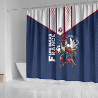 France Rugby Custom Shower Curtain Allez Les Bleus - Sporty Style