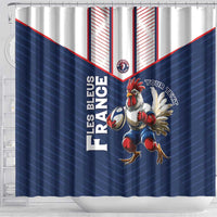 France Rugby Custom Shower Curtain Allez Les Bleus - Sporty Style