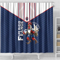 France Rugby Custom Shower Curtain Allez Les Bleus - Sporty Style