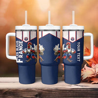 France Rugby Custom Tumbler With Handle Allez Les Bleus - Sporty Style