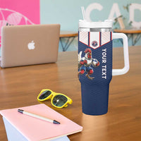 France Rugby Custom Tumbler With Handle Allez Les Bleus - Sporty Style