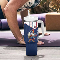 France Rugby Custom Tumbler With Handle Allez Les Bleus - Sporty Style