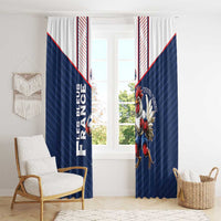 France Rugby Custom Window Curtain Allez Les Bleus - Sporty Style