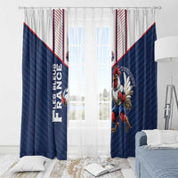 France Rugby Custom Window Curtain Allez Les Bleus - Sporty Style