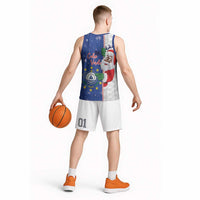 Cape Verde Christmas Basketball Jersey Black Santa Felix Natal - Wonder Print Shop