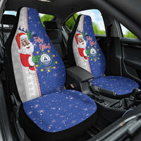 Cape Verde Christmas Car Seat Cover Black Santa Felix Natal - Wonder Print Shop