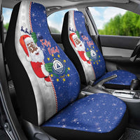Cape Verde Christmas Car Seat Cover Black Santa Felix Natal - Wonder Print Shop