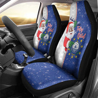 Cape Verde Christmas Car Seat Cover Black Santa Felix Natal - Wonder Print Shop