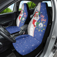 Cape Verde Christmas Car Seat Cover Black Santa Felix Natal - Wonder Print Shop