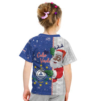 Cape Verde Christmas Kid T Shirt Black Santa Felix Natal - Wonder Print Shop