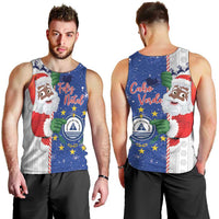 Cape Verde Christmas Men Tank Top Black Santa Felix Natal - Wonder Print Shop