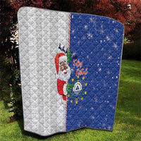 Cape Verde Christmas Quilt Black Santa Felix Natal - Wonder Print Shop