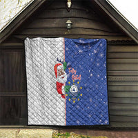 Cape Verde Christmas Quilt Black Santa Felix Natal - Wonder Print Shop
