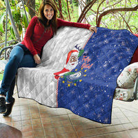 Cape Verde Christmas Quilt Black Santa Felix Natal - Wonder Print Shop