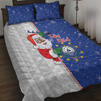 Cape Verde Christmas Quilt Bed Set Black Santa Felix Natal - Wonder Print Shop