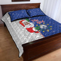 Cape Verde Christmas Quilt Bed Set Black Santa Felix Natal - Wonder Print Shop