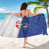 Cape Verde Christmas Sarong Black Santa Felix Natal - Wonder Print Shop