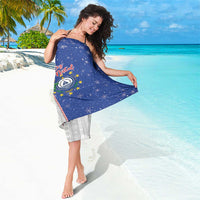 Cape Verde Christmas Sarong Black Santa Felix Natal - Wonder Print Shop