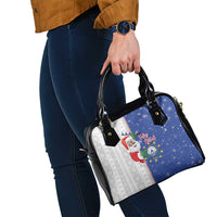 Cape Verde Christmas Shoulder Handbag Black Santa Felix Natal - Wonder Print Shop